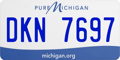 MI license plate DKN7697