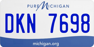 MI license plate DKN7698