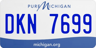 MI license plate DKN7699