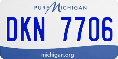 MI license plate DKN7706