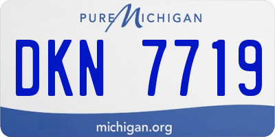 MI license plate DKN7719