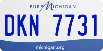 MI license plate DKN7731