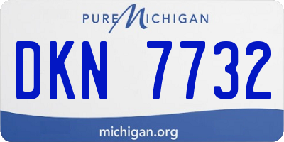 MI license plate DKN7732