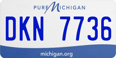 MI license plate DKN7736
