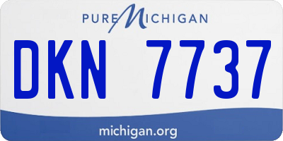 MI license plate DKN7737