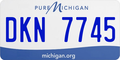 MI license plate DKN7745
