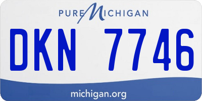 MI license plate DKN7746