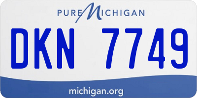 MI license plate DKN7749