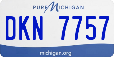 MI license plate DKN7757