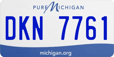 MI license plate DKN7761