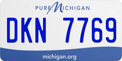 MI license plate DKN7769