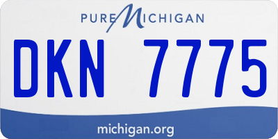 MI license plate DKN7775