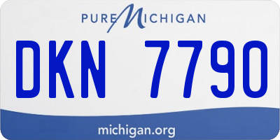 MI license plate DKN7790