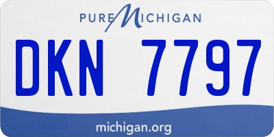 MI license plate DKN7797