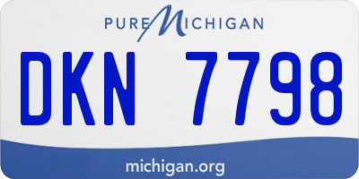 MI license plate DKN7798