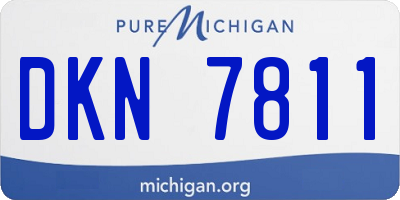 MI license plate DKN7811