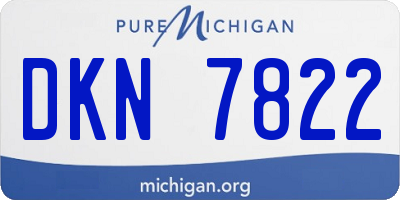MI license plate DKN7822