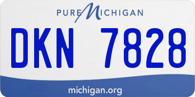 MI license plate DKN7828