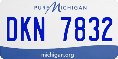 MI license plate DKN7832