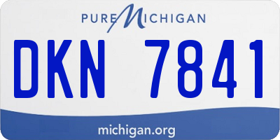 MI license plate DKN7841