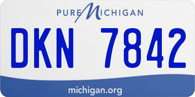 MI license plate DKN7842