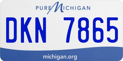 MI license plate DKN7865