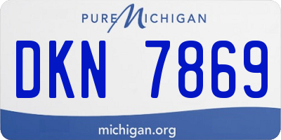 MI license plate DKN7869