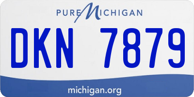 MI license plate DKN7879
