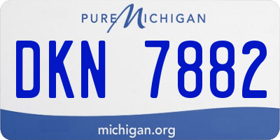 MI license plate DKN7882