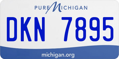 MI license plate DKN7895