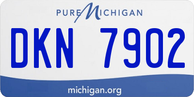 MI license plate DKN7902
