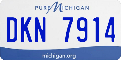 MI license plate DKN7914