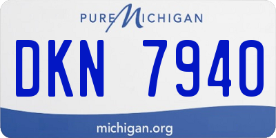 MI license plate DKN7940