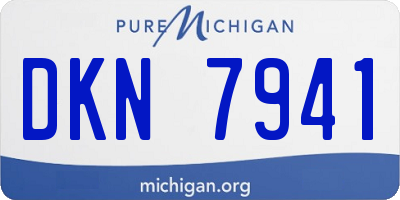 MI license plate DKN7941