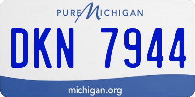 MI license plate DKN7944