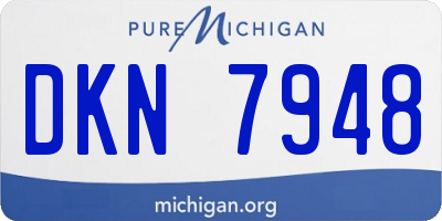 MI license plate DKN7948