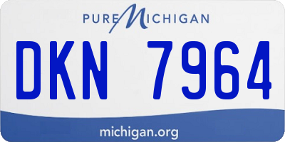 MI license plate DKN7964