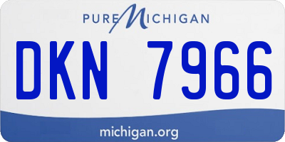 MI license plate DKN7966