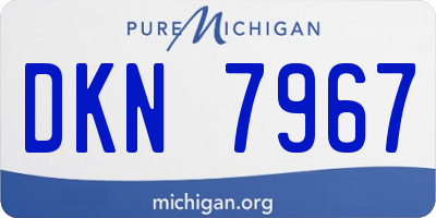 MI license plate DKN7967