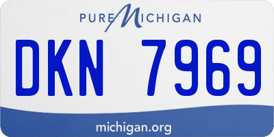 MI license plate DKN7969