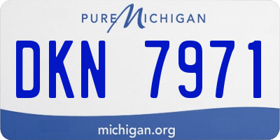 MI license plate DKN7971