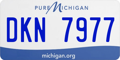 MI license plate DKN7977