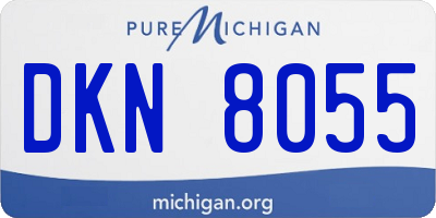 MI license plate DKN8055