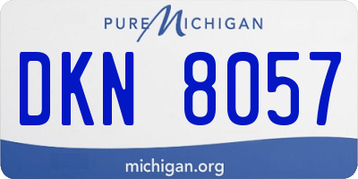 MI license plate DKN8057