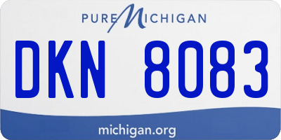 MI license plate DKN8083