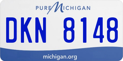 MI license plate DKN8148