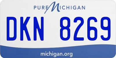 MI license plate DKN8269