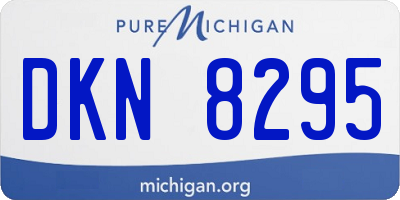 MI license plate DKN8295