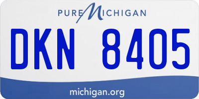 MI license plate DKN8405