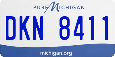 MI license plate DKN8411